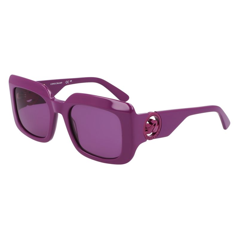 Okulary Przeciwsłoneczne Damskie Longchamp Acetate Violet | PL7923LI