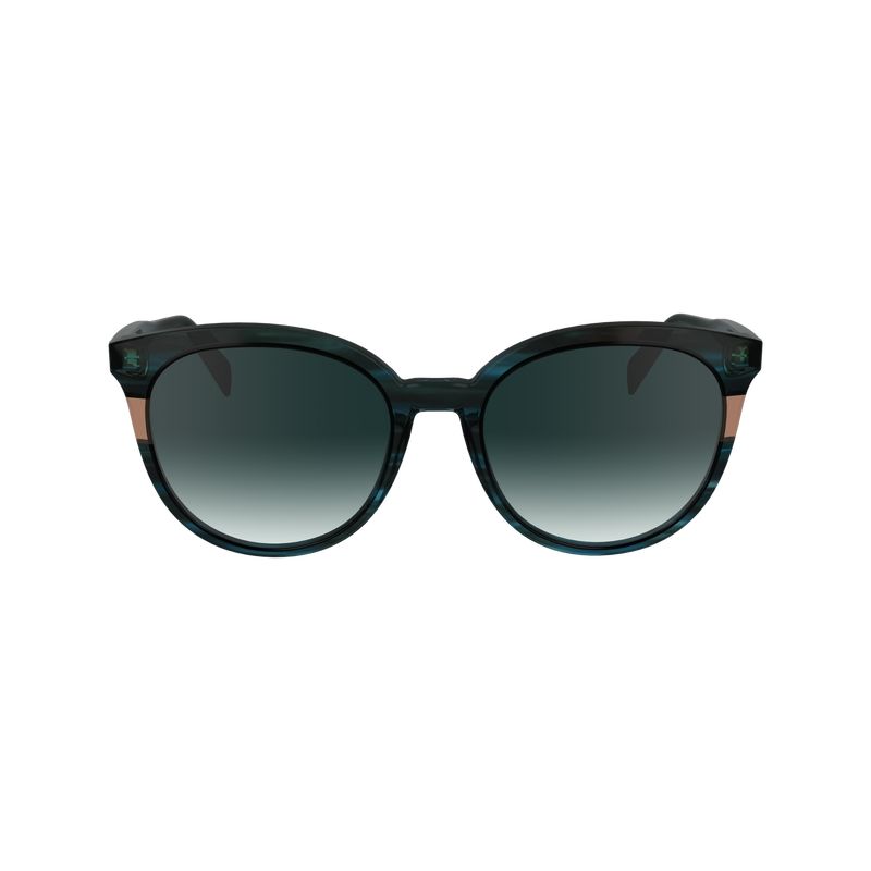 Okulary Przeciwsłoneczne Damskie Longchamp Acetate Niebieskie | PL7903WN