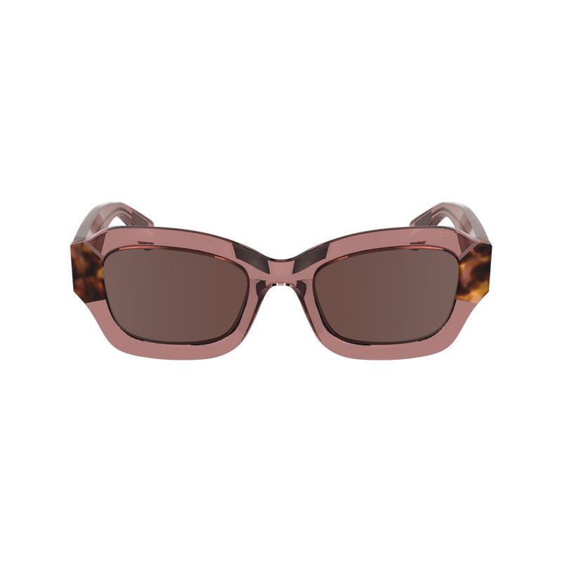 Okulary Przeciwsłoneczne Damskie Longchamp Acetate Złote | PL7890GS