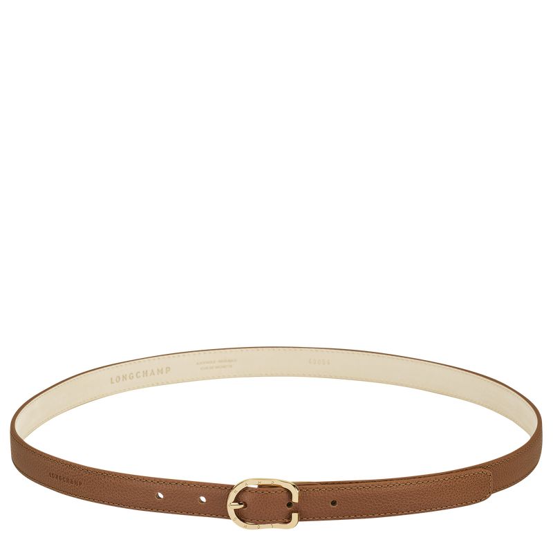 Paski Damskie Longchamp Le FoulonnÉ Leather Caramel | PL8045HA