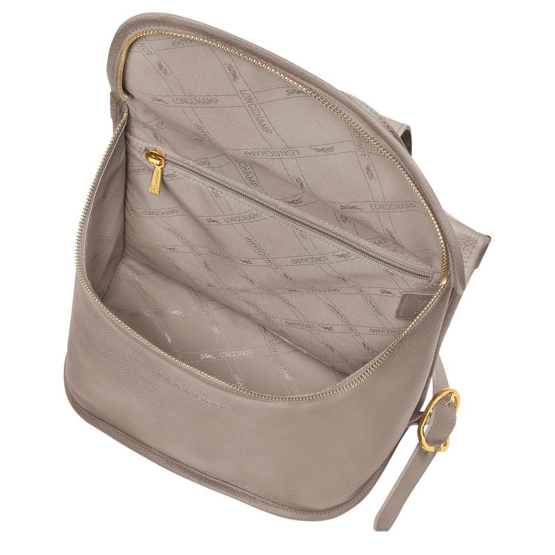 Plecaki Damskie Longchamp Le FoulonnÉ Leather Turtledove | PL8757XY