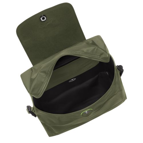 Plecaki Damskie Longchamp Le Pliage Green M Recycled canvas Forest | PL8738WN