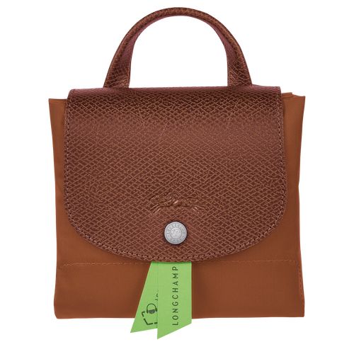 Plecaki Damskie Longchamp Le Pliage Green M Recycled canvas Cognac | PL8737QM