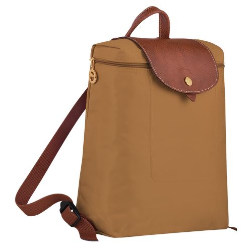 Plecaki Damskie Longchamp Le Pliage Original M Recycled canvas Fawn | PL8729IL