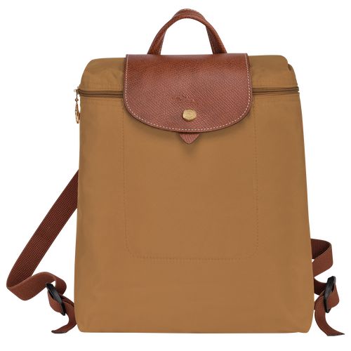 Plecaki Damskie Longchamp Le Pliage Original M Recycled canvas Fawn | PL8729IL