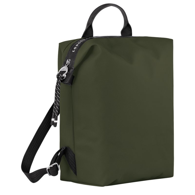 Plecaki Męskie Longchamp Le Pliage Energy L Recycled canvas Khaki | PL7567MQ