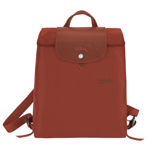 Plecaki Męskie Longchamp Le Pliage Green M Recycled canvas Chestnut | PL7542WN