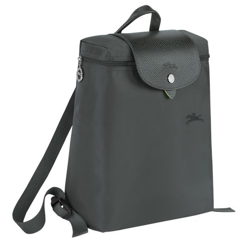 Plecaki Męskie Longchamp Le Pliage Green M Recycled canvas Graphite | PL7538EB