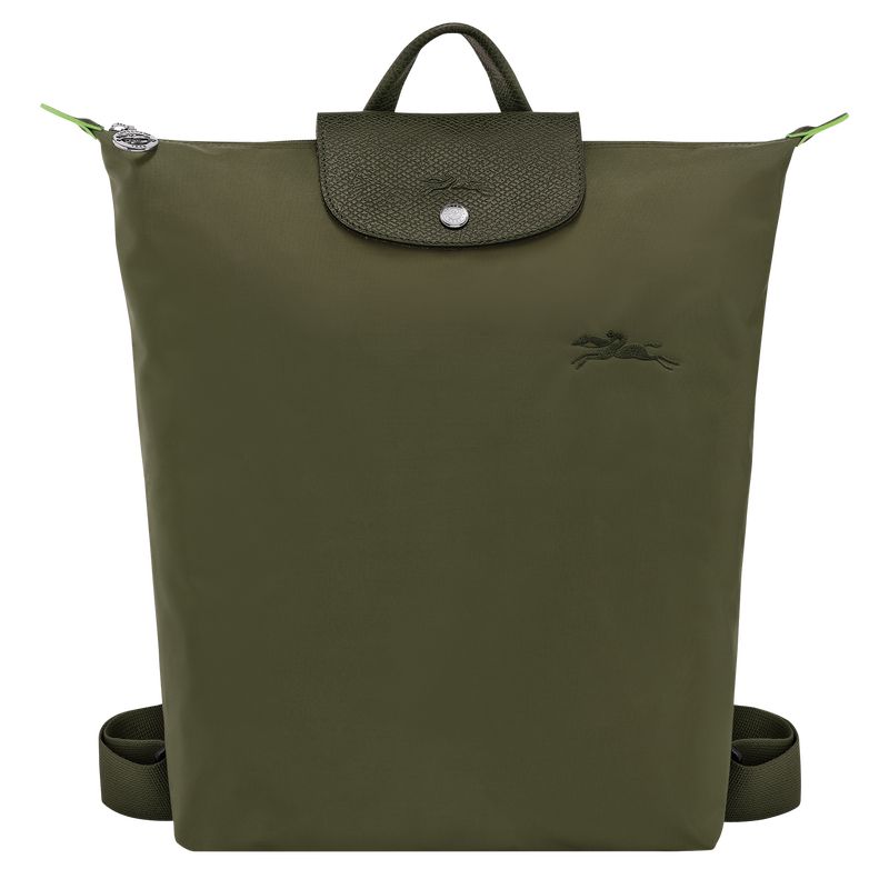 Plecaki Męskie Longchamp Le Pliage M Canvas Forest | PL7560ZU