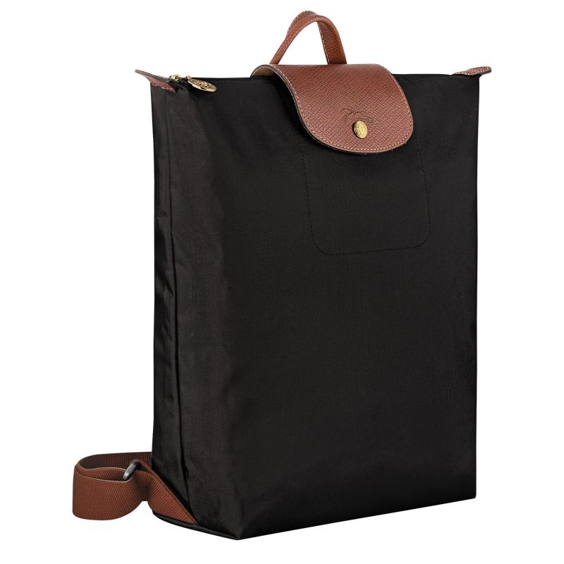 Plecaki Męskie Longchamp Le Pliage Original M Canvas Czarne | PL7568NW