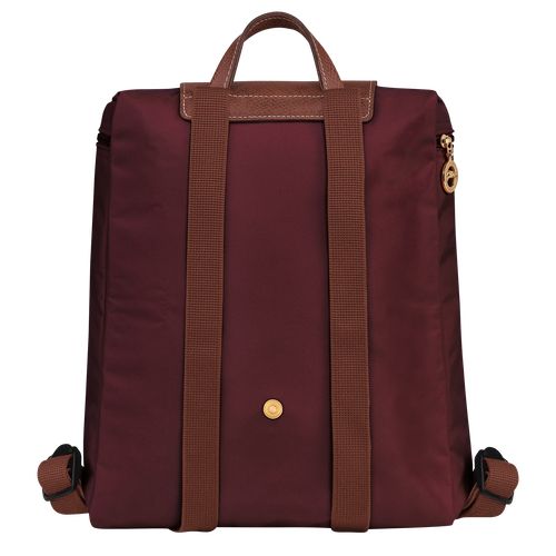 Plecaki Męskie Longchamp Le Pliage Original M Recycled canvas Bordowe | PL7531PJ