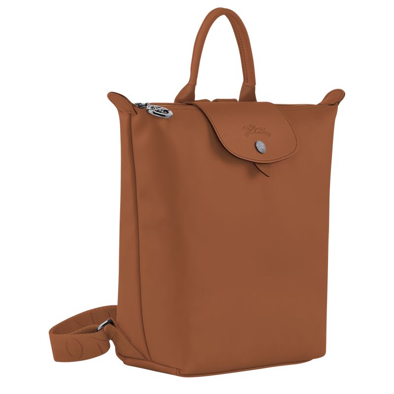 Plecaki Męskie Longchamp Le Pliage Xtra S Leather Cognac | PL7556HA