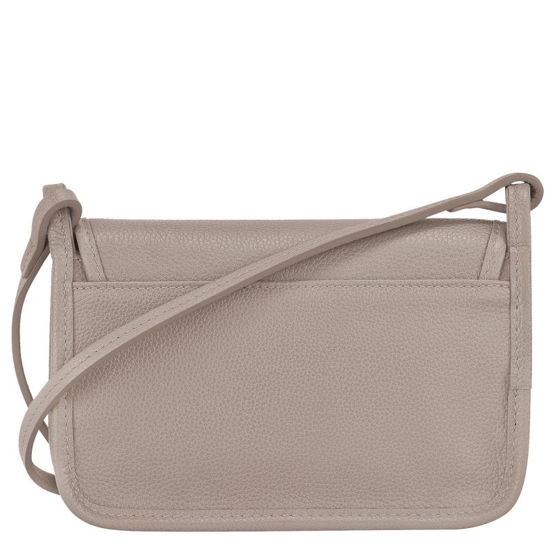 Portfele Damskie Longchamp Le FoulonnÉ XS Clutch Leather Turtledove | PL8571PJ