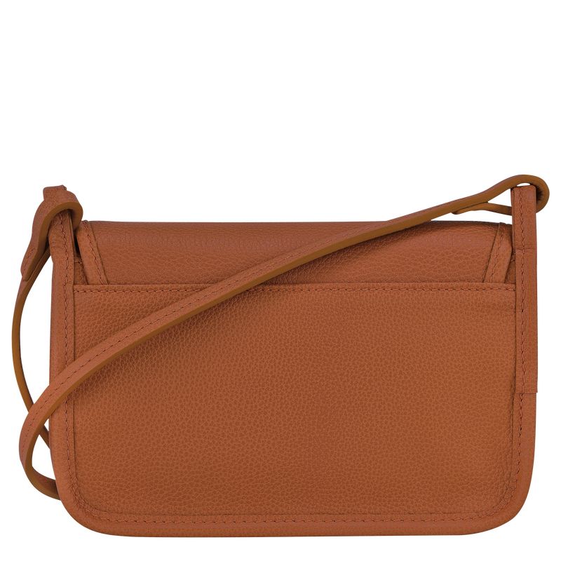 Portfele Damskie Longchamp Le FoulonnÉ XS Clutch Leather Caramel | PL8568DF