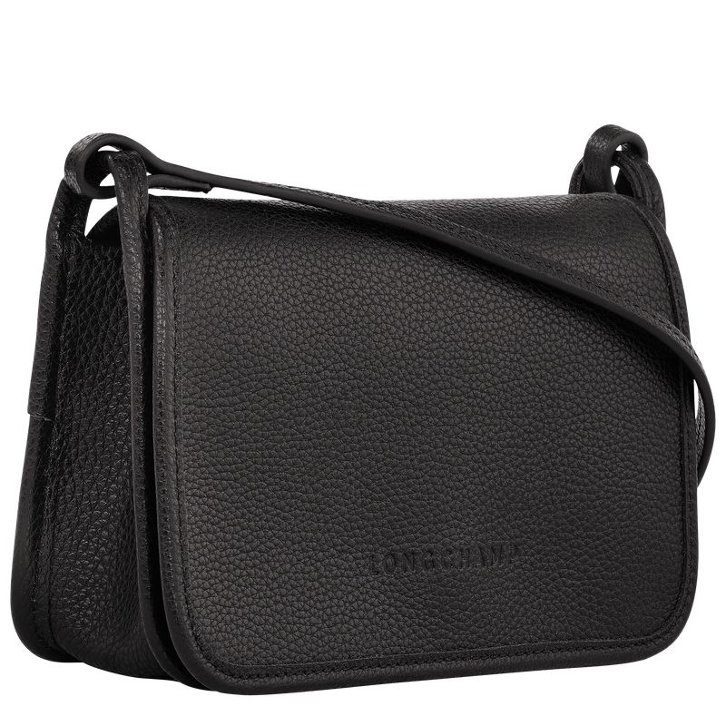 Portfele Damskie Longchamp Le FoulonnÉ XS Clutch Leather Czarne | PL8567FD