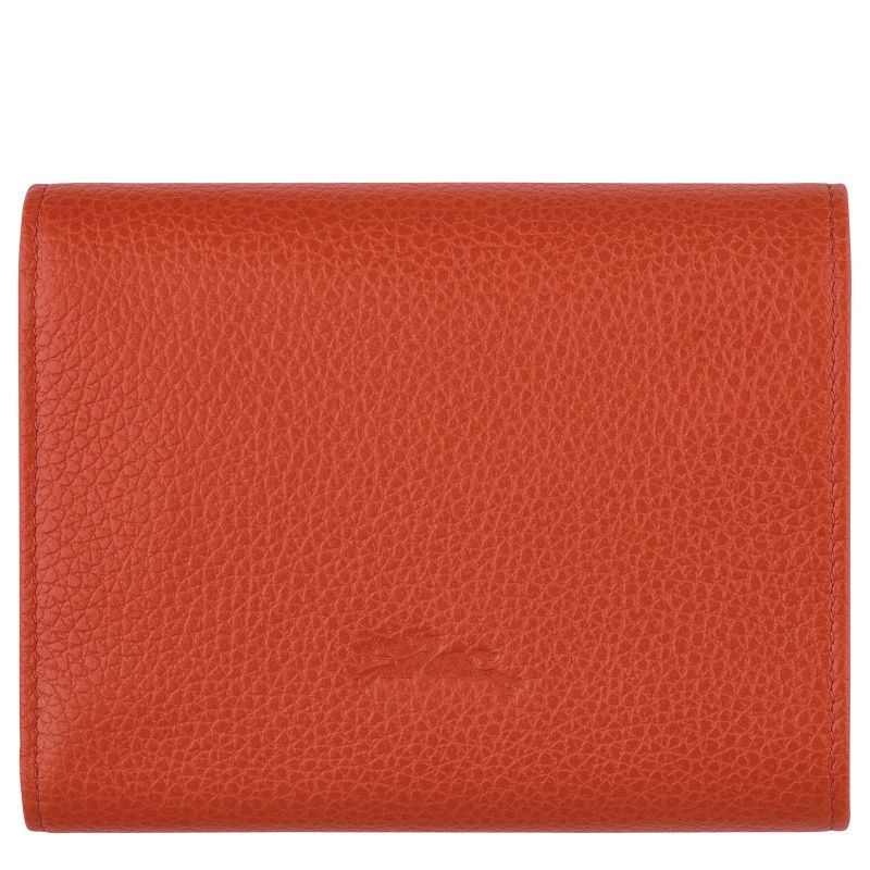 Portfele Męskie Longchamp Le FoulonnÉ Leather Paprika | PL7401JP