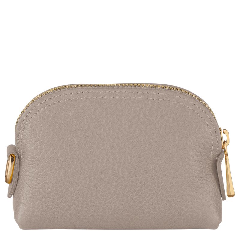 Portmonetki Damskie Longchamp Le FoulonnÉ Leather Turtledove | PL8509ZU