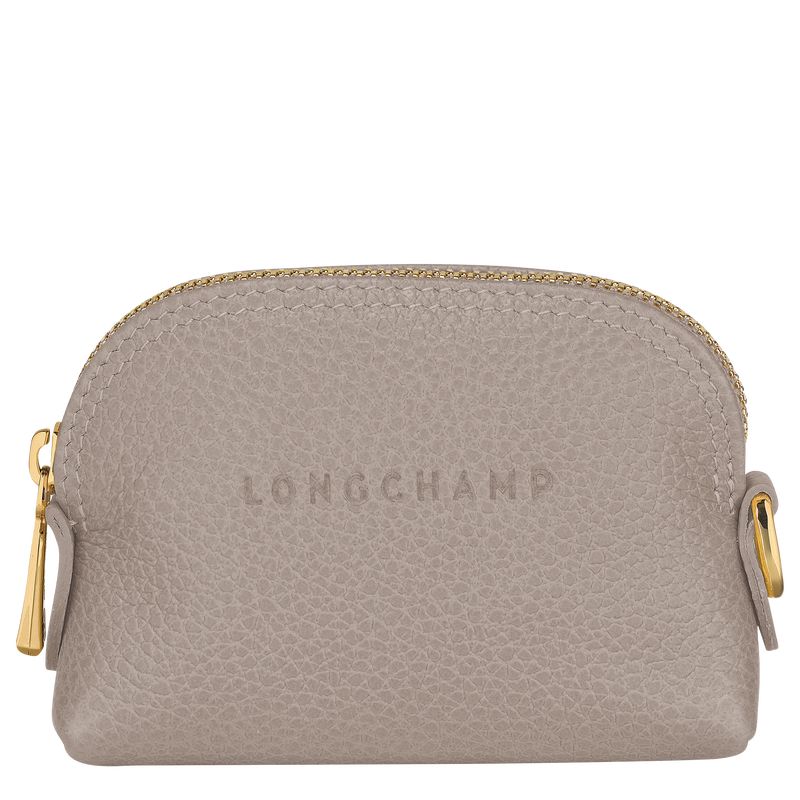 Portmonetki Damskie Longchamp Le FoulonnÉ Leather Turtledove | PL8509ZU