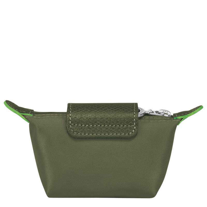 Portmonetki Damskie Longchamp Le Pliage Green Recycled canvas Forest | PL8537OK