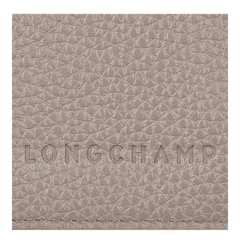 Pouches Damskie Longchamp Le FoulonnÉ Passport cover Leather Turtledove | PL8428RV