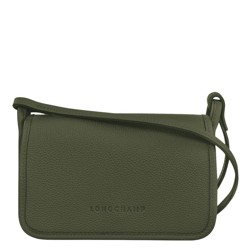 Pouches Damskie Longchamp Le FoulonnÉ XS Clutch Leather Khaki | PL8683WN