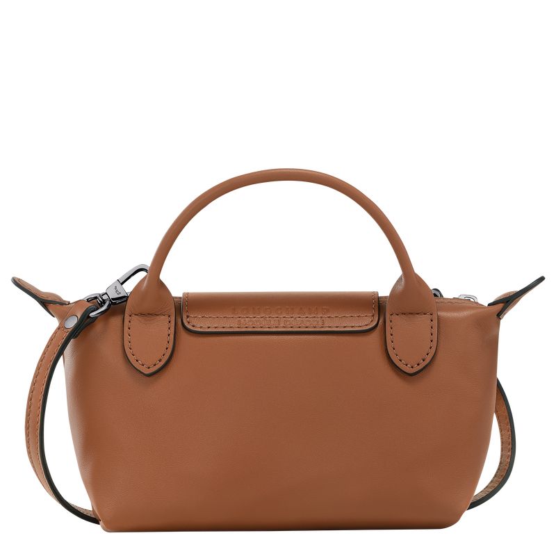 Pouches Damskie Longchamp Le Pliage Xtra XS Leather Cognac | PL8399MQ