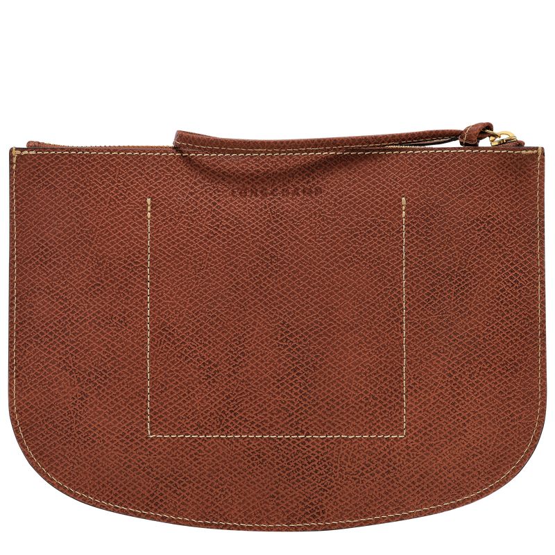 Pouches Damskie Longchamp Épure Leather Brązowe | PL8694PJ