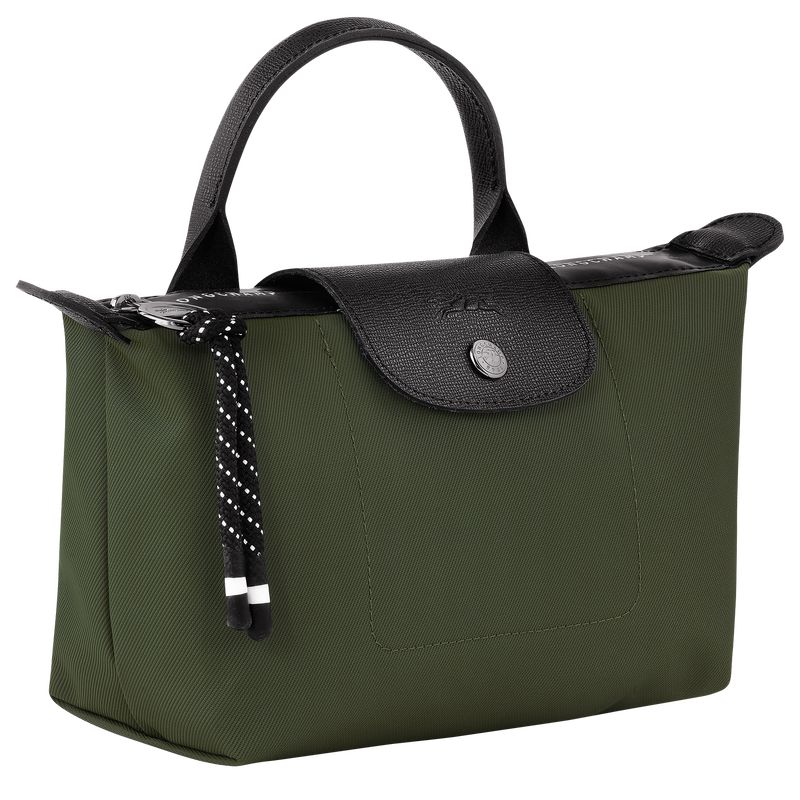 Pouches Męskie Longchamp Le Pliage Energy Recycled canvas Khaki | PL7304BE