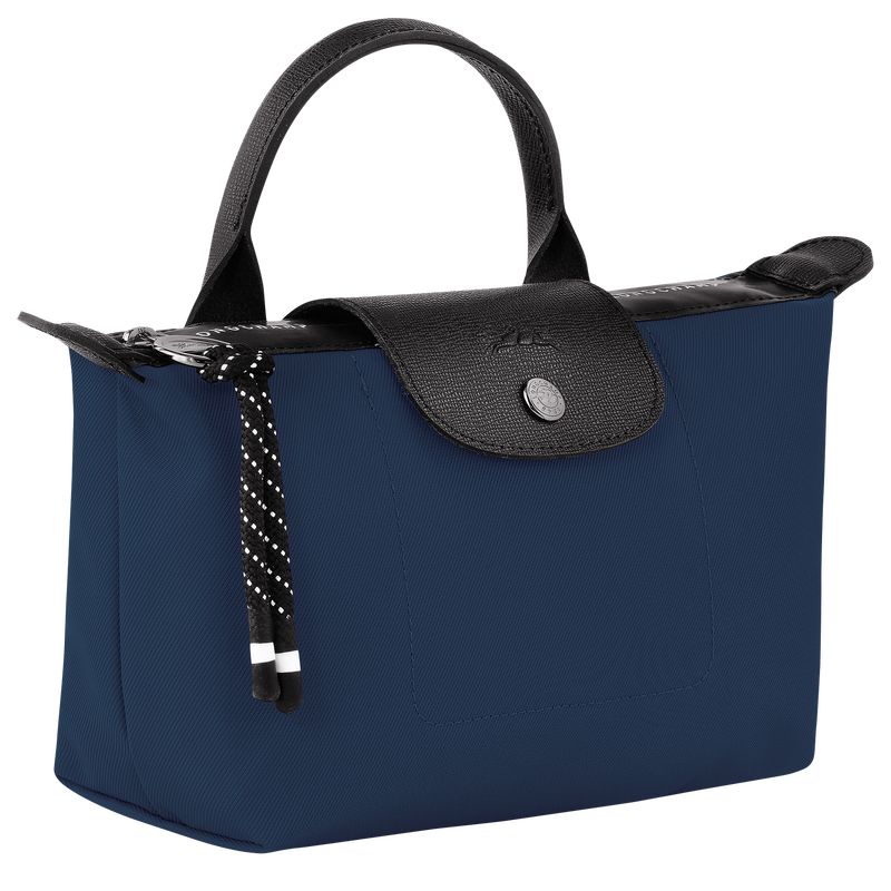 Pouches Męskie Longchamp Le Pliage Energy Recycled canvas Granatowe | PL7301XY