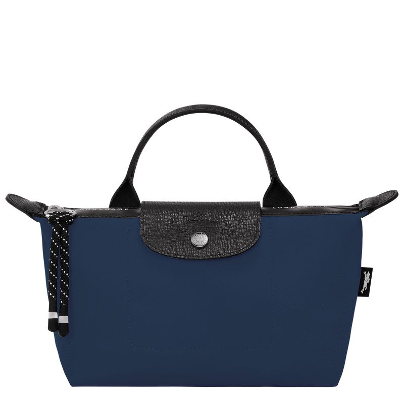 Pouches Męskie Longchamp Le Pliage Energy Recycled canvas Granatowe | PL7301XY