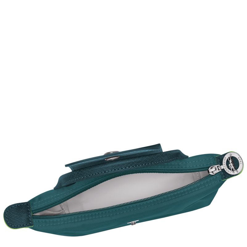 Pouches Męskie Longchamp Le Pliage Green with handle Recycled canvas Paw | PL7321SG