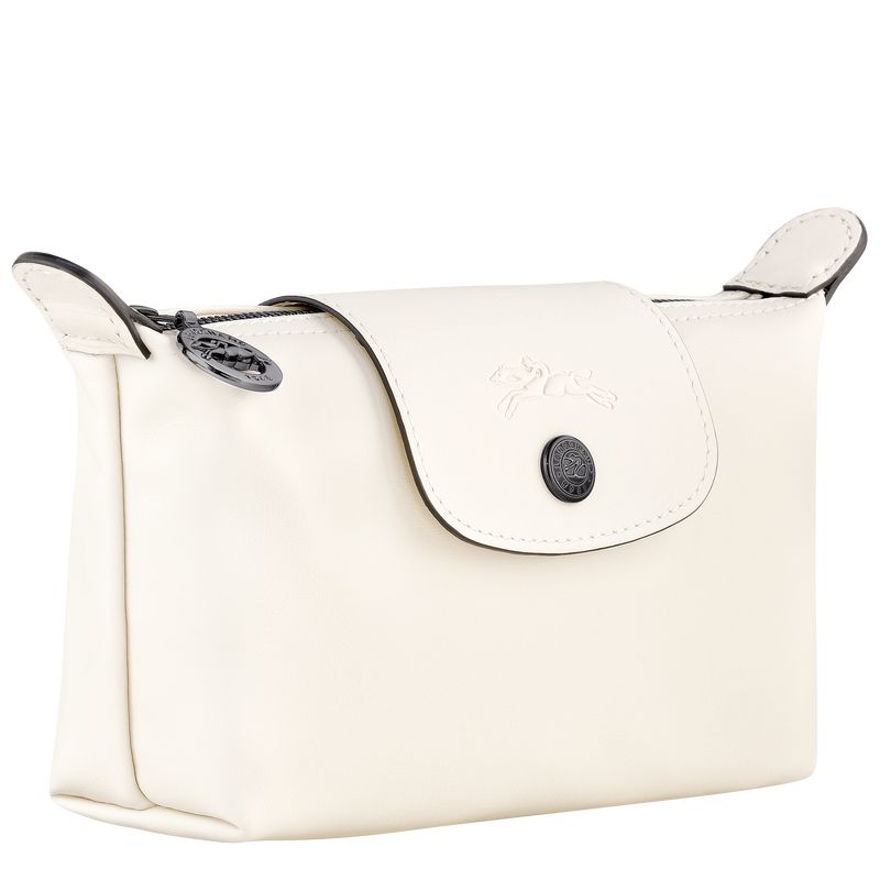 Pouches Męskie Longchamp Le Pliage Xtra Leather Ecru | PL7333QM