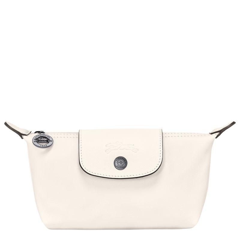 Pouches Męskie Longchamp Le Pliage Xtra Leather Ecru | PL7333QM