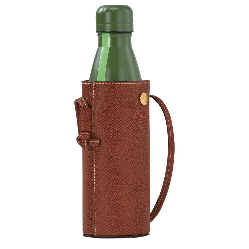 Pouches Męskie Longchamp Épure Bottle holder Leather Brązowe | PL7293DF