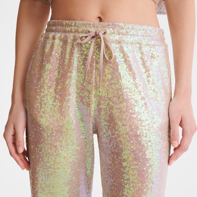 Spodnie Damskie Longchamp Trousers Glitter Ballerina | PL7694EB