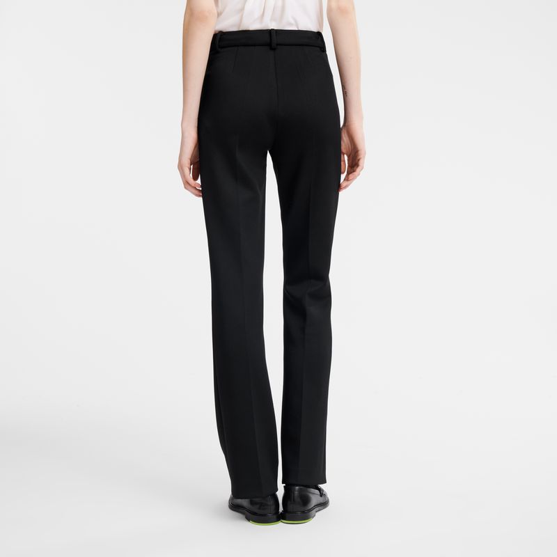 Spodnie Damskie Longchamp Trousers Jersey Czarne | PL7697QM