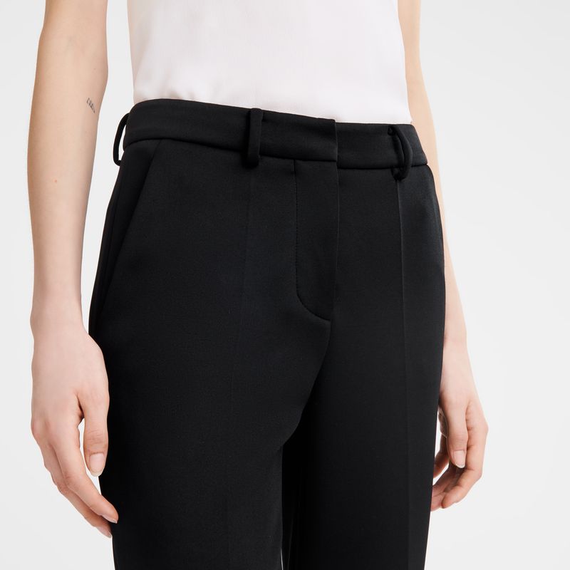 Spodnie Damskie Longchamp Trousers Jersey Czarne | PL7697QM