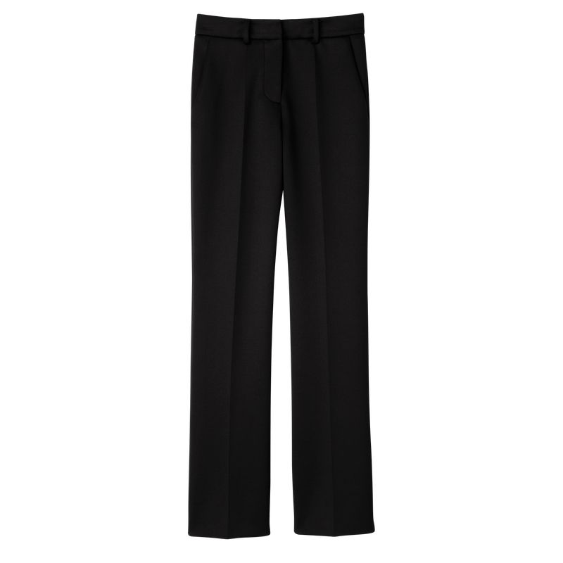 Spodnie Damskie Longchamp Trousers Jersey Czarne | PL7697QM