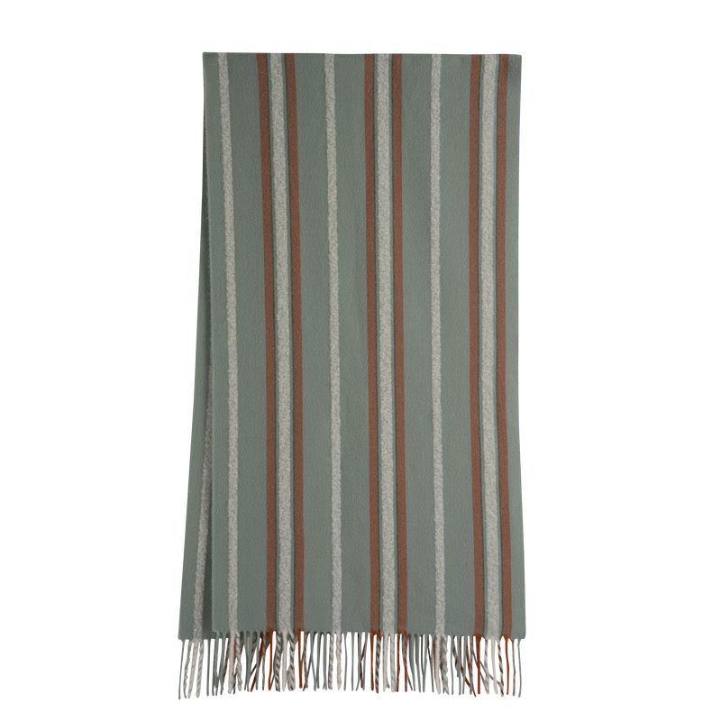 Stoles Damskie Longchamp Flocons Wool blend Celadon | PL8069OK