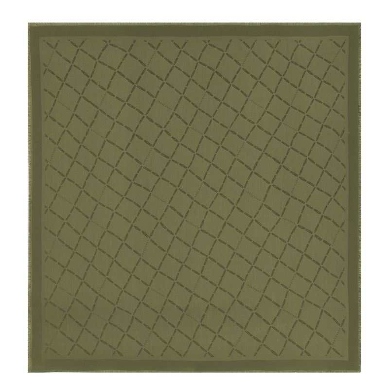 Stoles Męskie Longchamp Le Roseau Shawl Silk Blend Khaki | PL7072QM