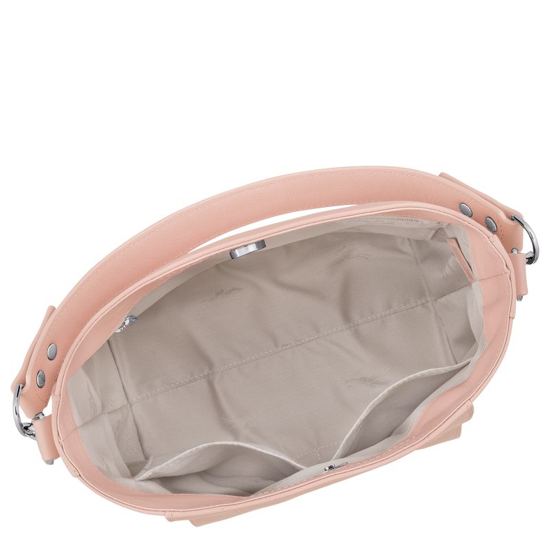 Torba Crossbody Damskie Longchamp 3D S Leather Nude | PL8995WN