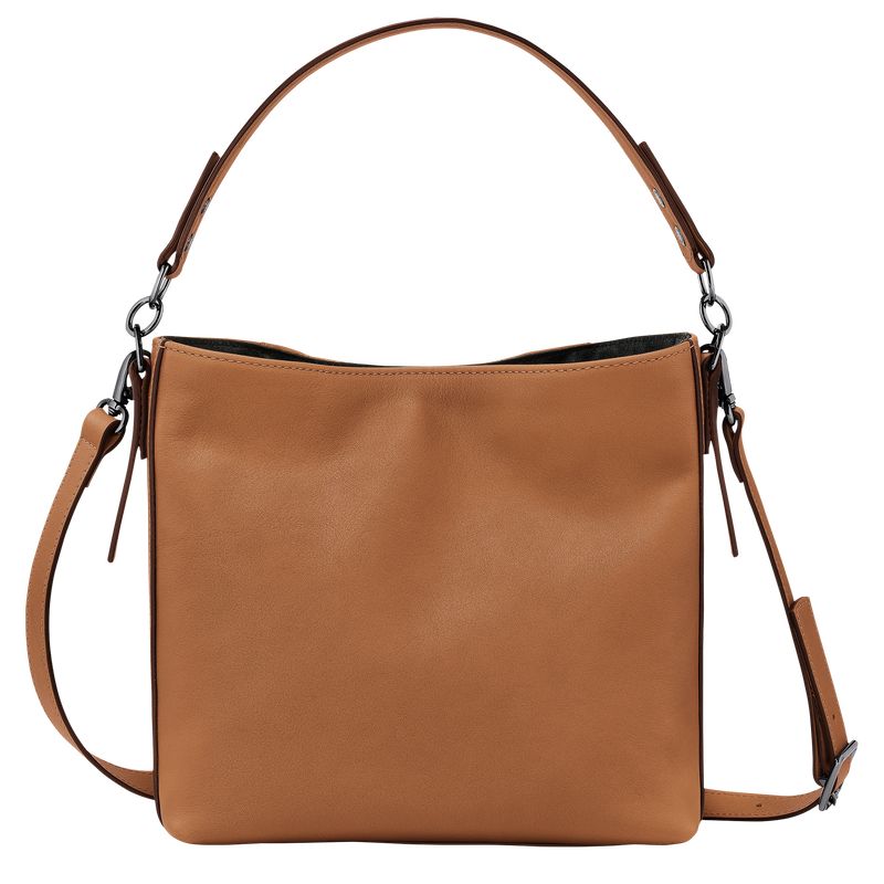 Torba Crossbody Damskie Longchamp 3D S Leather Natural | PL8971MQ