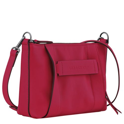 Torba Crossbody Damskie Longchamp 3D S Leather Magenta | PL8912ZU