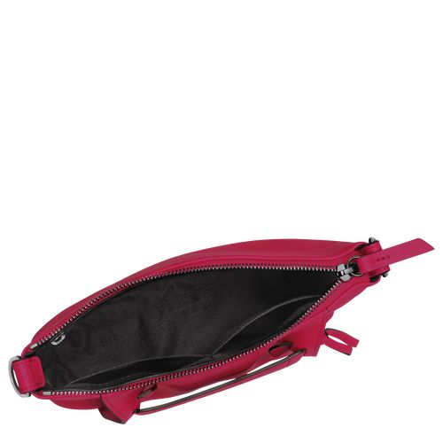 Torba Crossbody Damskie Longchamp 3D S Leather Magenta | PL8912ZU