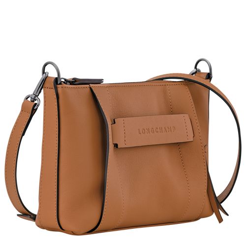 Torba Crossbody Damskie Longchamp 3D S Leather Natural | PL8909JP