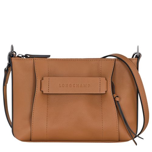 Torba Crossbody Damskie Longchamp 3D S Leather Natural | PL8909JP