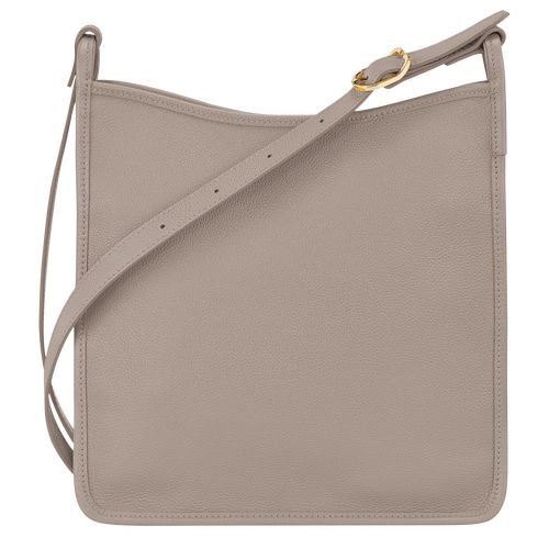 Torba Crossbody Damskie Longchamp Le FoulonnÉ M Leather Turtledove | PL8935PJ