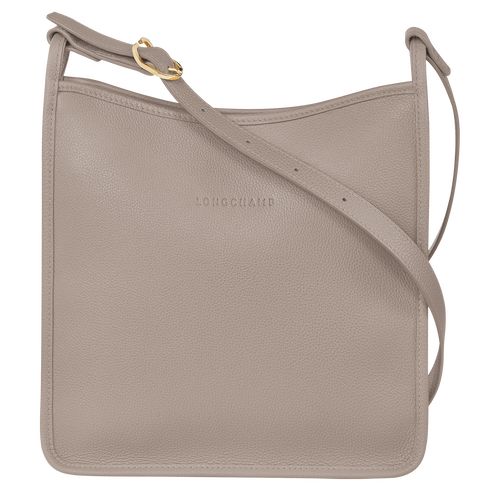 Torba Crossbody Damskie Longchamp Le FoulonnÉ M Leather Turtledove | PL8935PJ