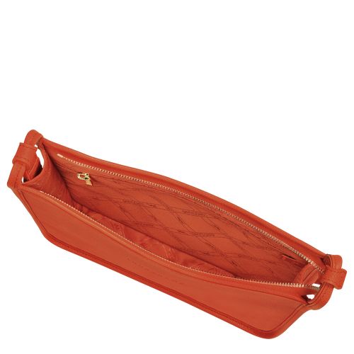 Torba Crossbody Damskie Longchamp Le FoulonnÉ M Leather Paprika | PL8933SG