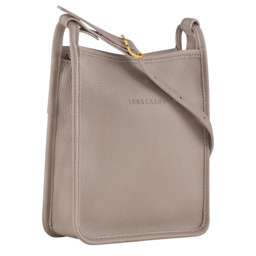 Torba Crossbody Damskie Longchamp Le FoulonnÉ S Leather Turtledove | PL8928JP